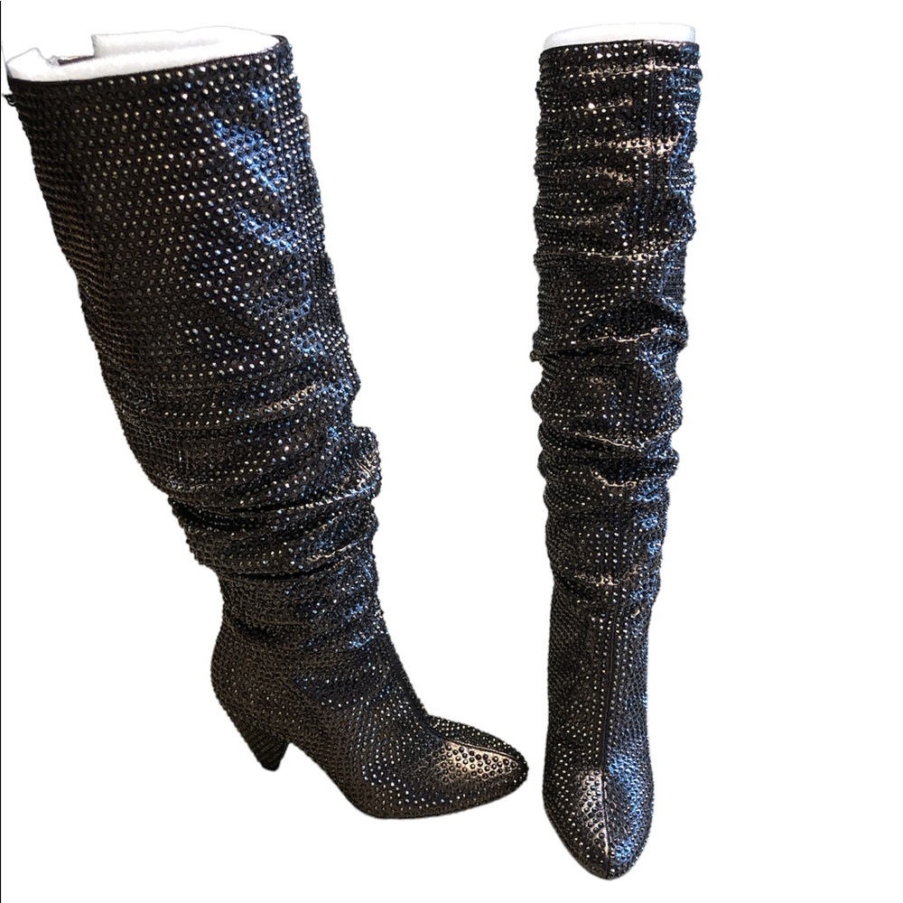 INC INTERNATIONAL CONCEPTS WOMENS ALMOND TOE KNEE HIGH FASHION BOOTS Sz,6.5